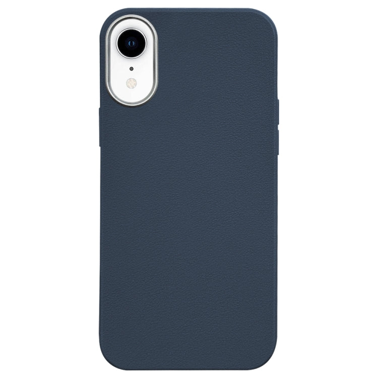 Litchi Pattern Silver Edge Camera Frame Material Phone Case, For iPhone 11, For iPhone 11 Pro, For iPhone XS / X, For iPhone XR