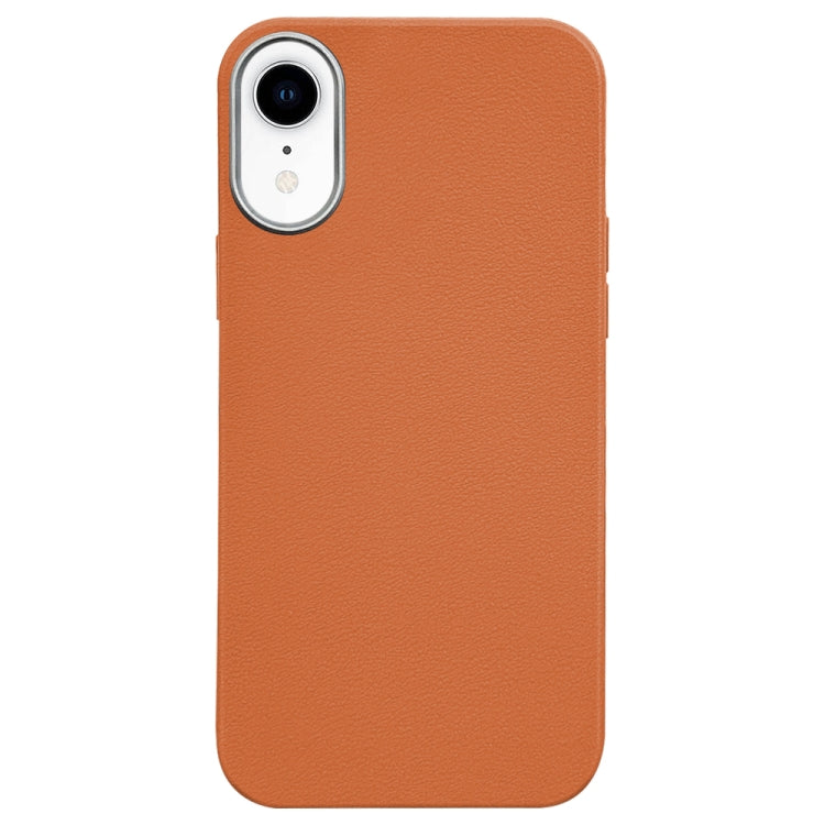 Litchi Pattern Silver Edge Camera Frame Material Phone Case, For iPhone 11, For iPhone 11 Pro, For iPhone XS / X, For iPhone XR
