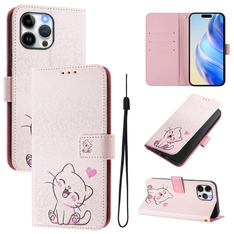 Art Colored Drawing Pattern Leather Phone Case, For iPhone 13 Pro