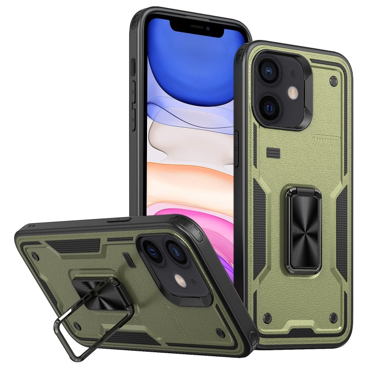 Ring Holder PC Hybrid TPU Phone Case, For iPhone 11