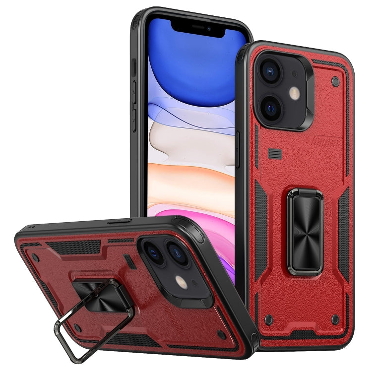 Ring Holder PC Hybrid TPU Phone Case, For iPhone 11