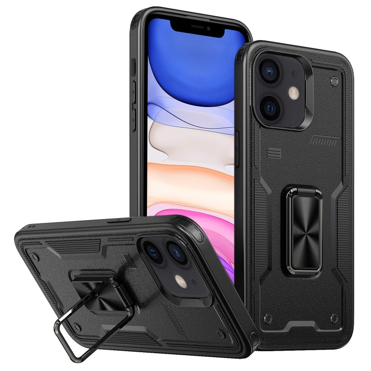 Ring Holder PC Hybrid TPU Phone Case, For iPhone 11