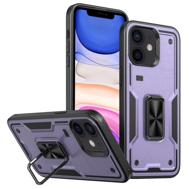Ring Holder PC Hybrid TPU Phone Case, For iPhone 11