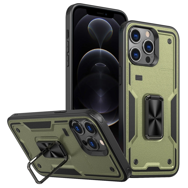 Ring Holder PC Hybrid TPU Phone Case, For iPhone 12, For iPhone 12 Pro Max, For iPhone 12 Pro