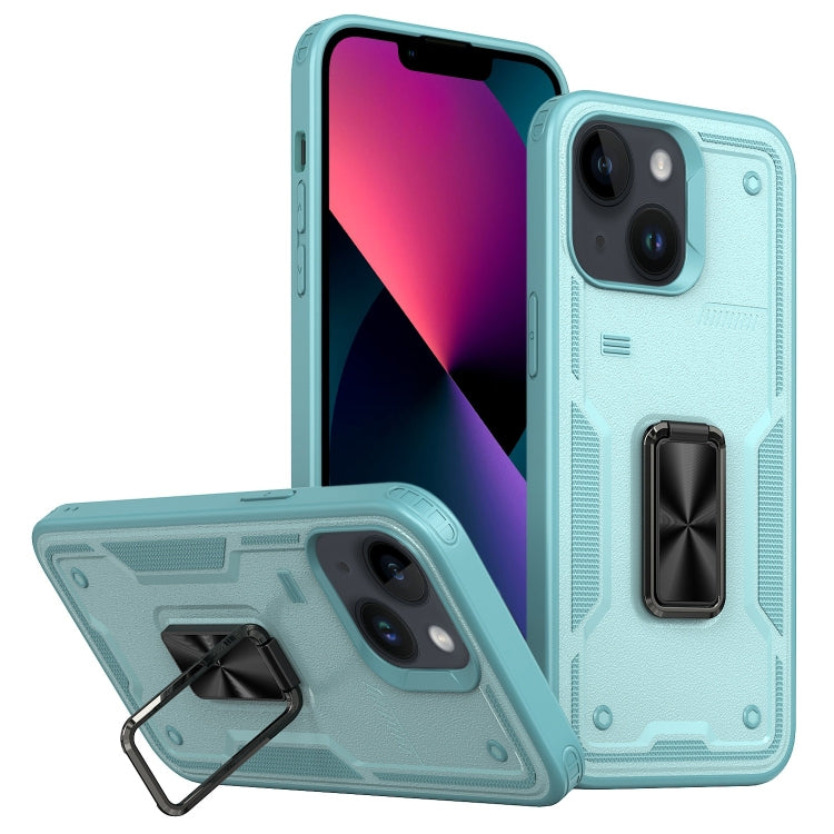 Ring Holder PC Hybrid TPU Phone Case, For iPhone 13 Pro Max, For iPhone 13 Pro, For iPhone 13
