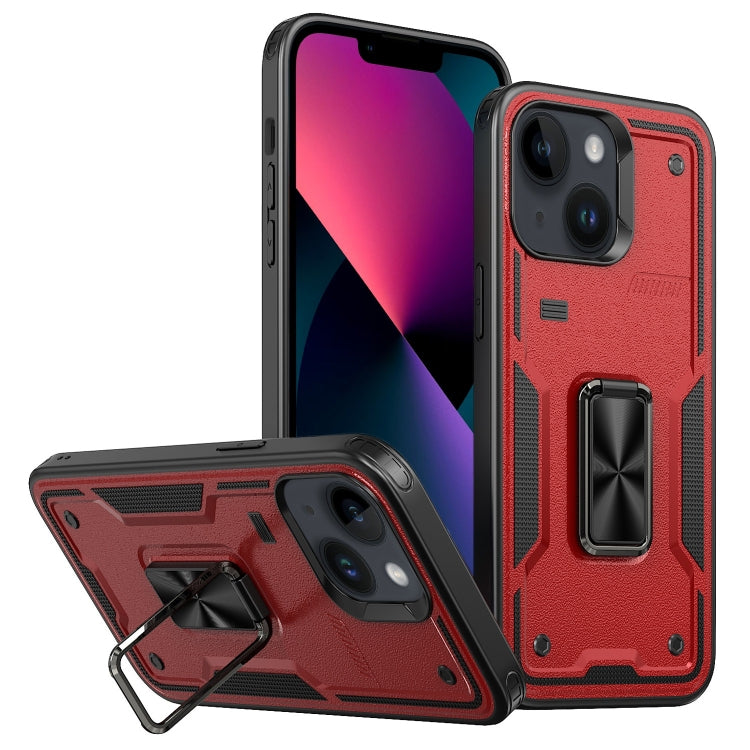 Ring Holder PC Hybrid TPU Phone Case, For iPhone 13 Pro Max, For iPhone 13 Pro, For iPhone 13