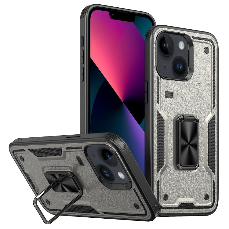 Ring Holder PC Hybrid TPU Phone Case, For iPhone 13 Pro Max, For iPhone 13 Pro, For iPhone 13