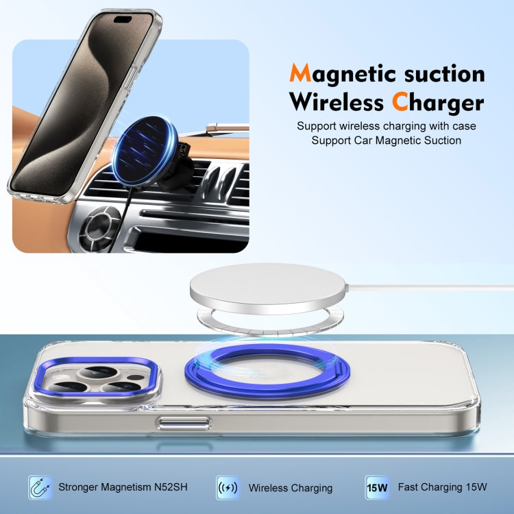Ice-Cold Rotating Ring Holder PC MagSafe Phone Case, For iPhone 15 Pro Max, For iPhone 15 Pro, For iPhone 15 Plus / 14 Plus, For iPhone 15