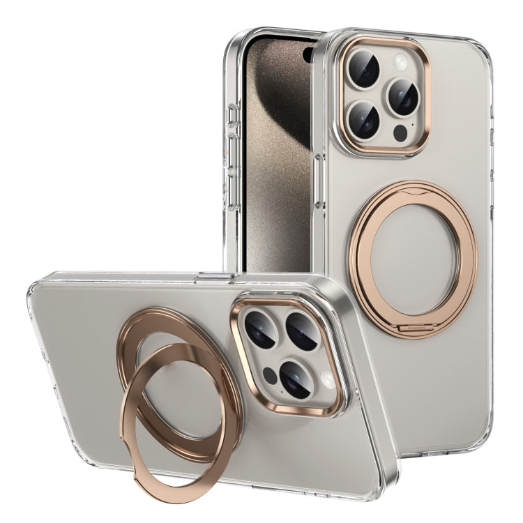 Ice-Cold Rotating Ring Holder PC MagSafe Phone Case, For iPhone 15 Pro Max, For iPhone 15 Pro, For iPhone 15 Plus / 14 Plus, For iPhone 15