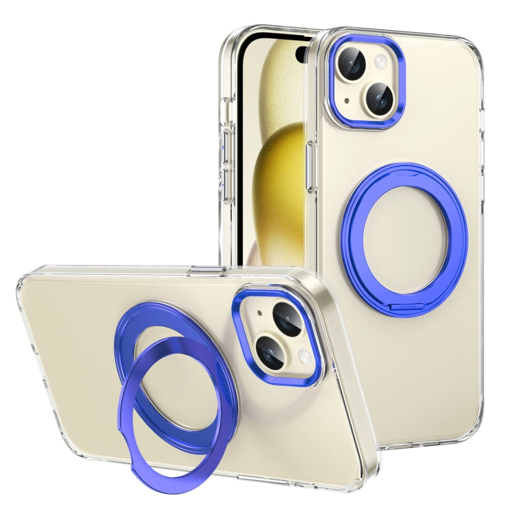 Ice-Cold Rotating Ring Holder PC MagSafe Phone Case, For iPhone 15 Pro Max, For iPhone 15 Pro, For iPhone 15 Plus / 14 Plus, For iPhone 15