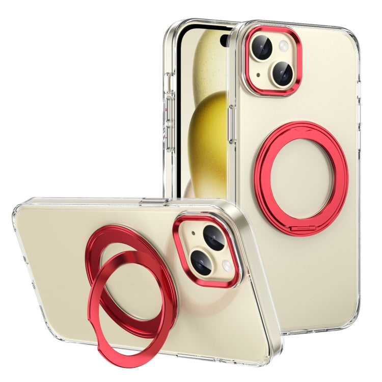 Ice-Cold Rotating Ring Holder PC MagSafe Phone Case, For iPhone 15 Pro Max, For iPhone 15 Pro, For iPhone 15 Plus / 14 Plus, For iPhone 15