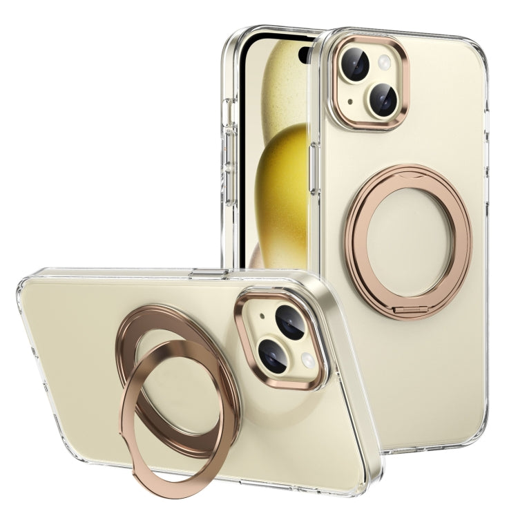 Ice-Cold Rotating Ring Holder PC MagSafe Phone Case, For iPhone 15 Pro Max, For iPhone 15 Pro, For iPhone 15 Plus / 14 Plus, For iPhone 15