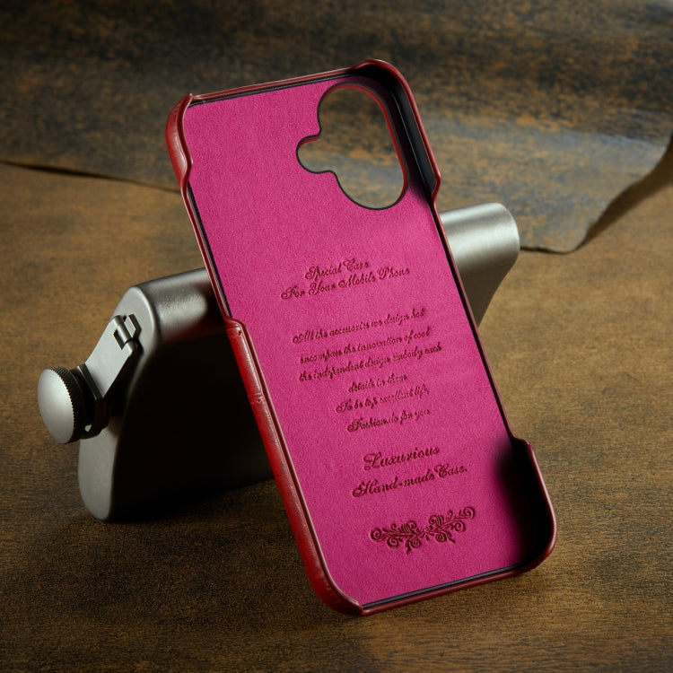 Fierre Shann Retro Oil Wax Texture Card Slots PU Leather Phone Case