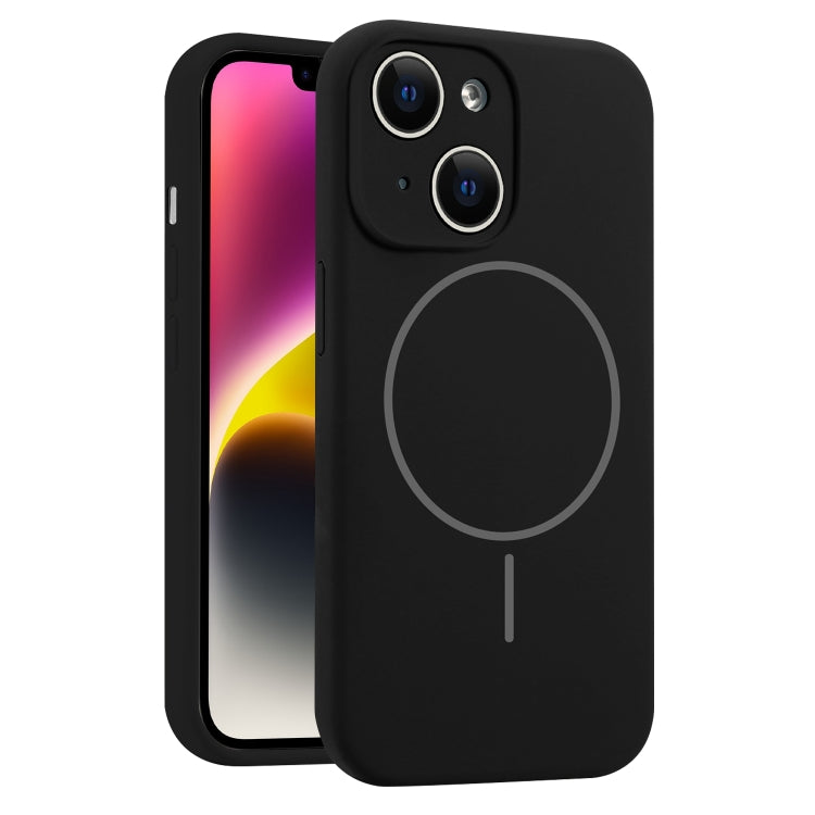 Fine Hole Liquid Silicone MagSafe Phone Case, For iPhone 15, For iPhone 14 Plus, For iPhone 14