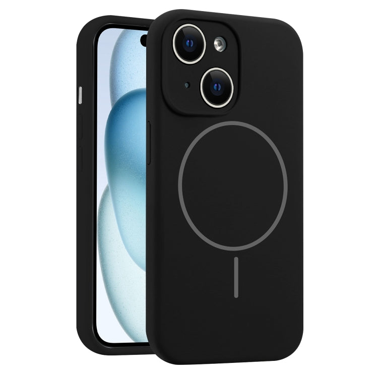 Fine Hole Liquid Silicone MagSafe Phone Case, For iPhone 15, For iPhone 14 Plus, For iPhone 14