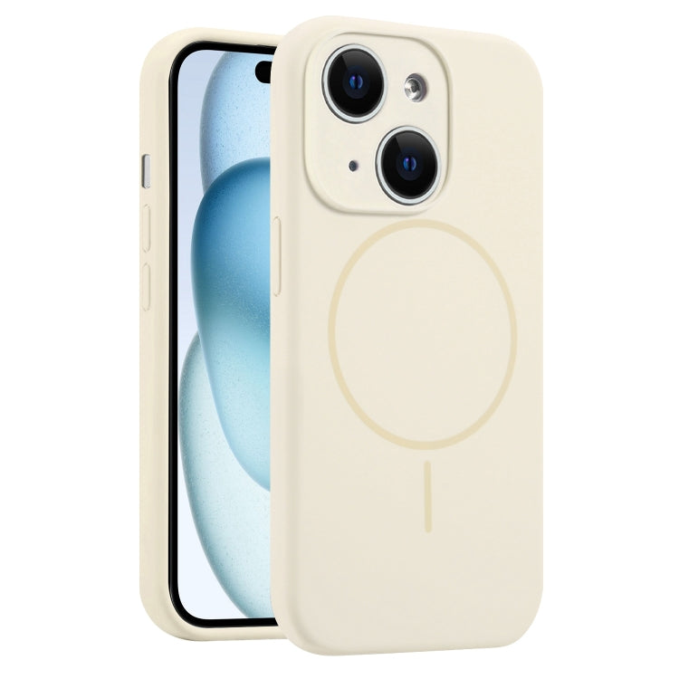 Fine Hole Liquid Silicone MagSafe Phone Case, For iPhone 15, For iPhone 14 Plus, For iPhone 14