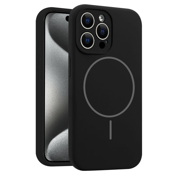 Fine Hole Liquid Silicone MagSafe Phone Case, For iPhone 15 Pro Max, For iPhone 15 Pro, For iPhone 15 Plus