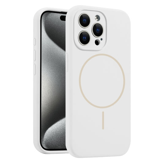 Fine Hole Liquid Silicone MagSafe Phone Case, For iPhone 15 Pro Max, For iPhone 15 Pro, For iPhone 15 Plus