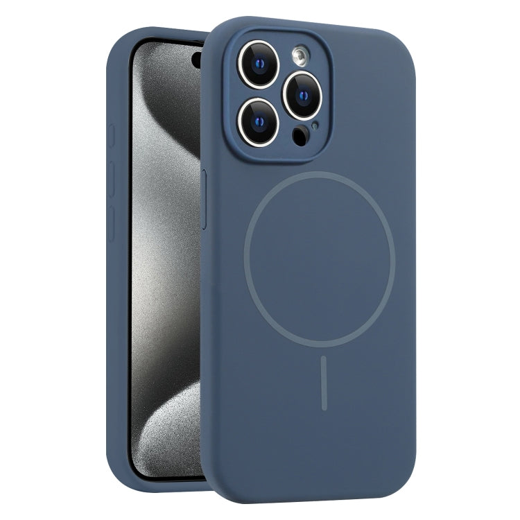 Fine Hole Liquid Silicone MagSafe Phone Case, For iPhone 15 Pro Max, For iPhone 15 Pro, For iPhone 15 Plus