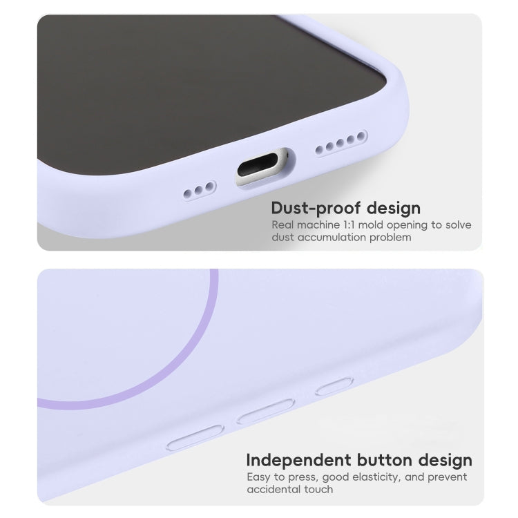 Fine Hole Liquid Silicone MagSafe Phone Case, For iPhone 15, For iPhone 14 Plus, For iPhone 14