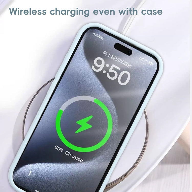 Fine Hole Liquid Silicone MagSafe Phone Case, For iPhone 15, For iPhone 14 Plus, For iPhone 14