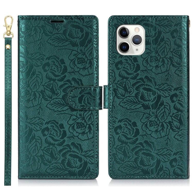 Peony Flowers Imprint Leather Phone Case, For iPhone 11 Pro, For iPhone X / XS, For iPhone XR, For iPhone XS Max