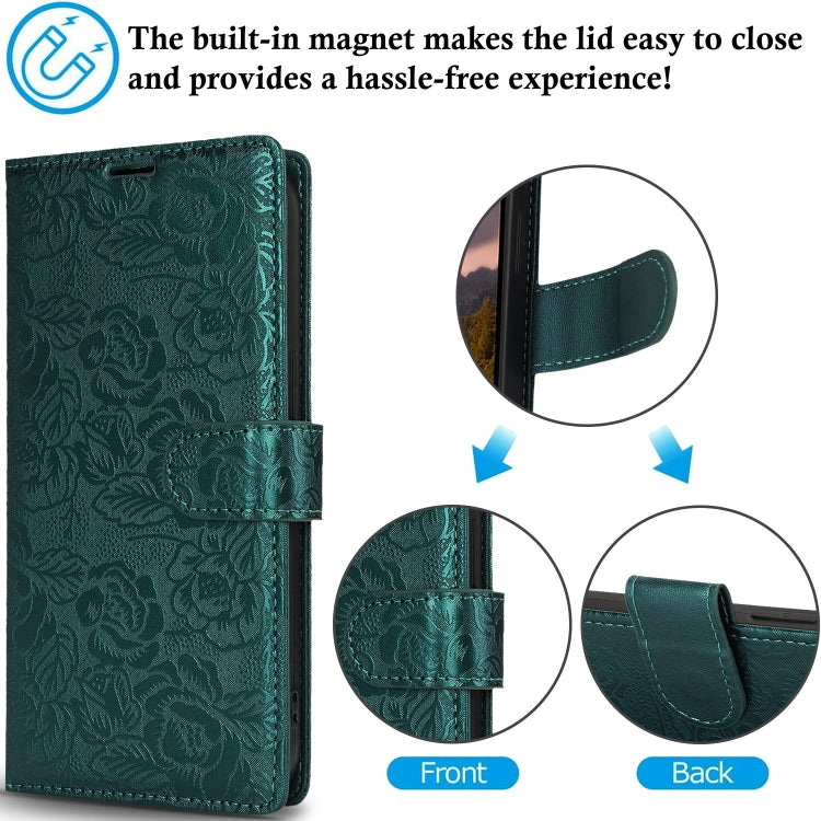 Peony Flowers Imprint Leather Phone Case, For iPhone 11 Pro, For iPhone X / XS, For iPhone XR, For iPhone XS Max