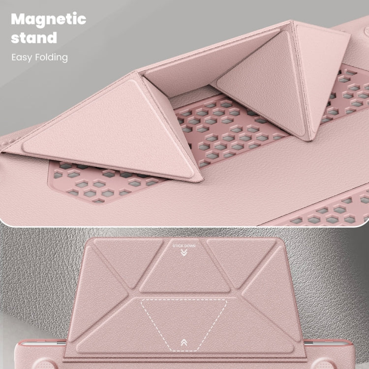 Business Magnetic Holder PC + PU Laptop Protective Case, For MacBook Pro 13.3 inch M1 A2338, For MacBook Pro 14 inch A2918 / A2992, For MacBook Air 13.6 inch A3113 / A2681, For MacBook Air 15.3 inch A3114 / A2941, For MacBook Pro 16.2 inch A2991 / A248...
