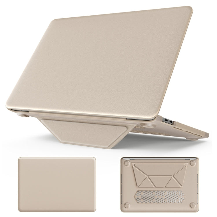 Business Magnetic Holder PC + PU Laptop Protective Case, For MacBook Pro 13.3 inch M1 A2338, For MacBook Pro 14 inch A2918 / A2992, For MacBook Air 13.6 inch A3113 / A2681, For MacBook Air 15.3 inch A3114 / A2941, For MacBook Pro 16.2 inch A2991 / A248...