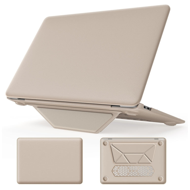 Business Magnetic Holder PC + PU Laptop Protective Case, For MacBook Pro 13.3 inch M1 A2338, For MacBook Pro 14 inch A2918 / A2992, For MacBook Air 13.6 inch A3113 / A2681, For MacBook Air 15.3 inch A3114 / A2941, For MacBook Pro 16.2 inch A2991 / A248...