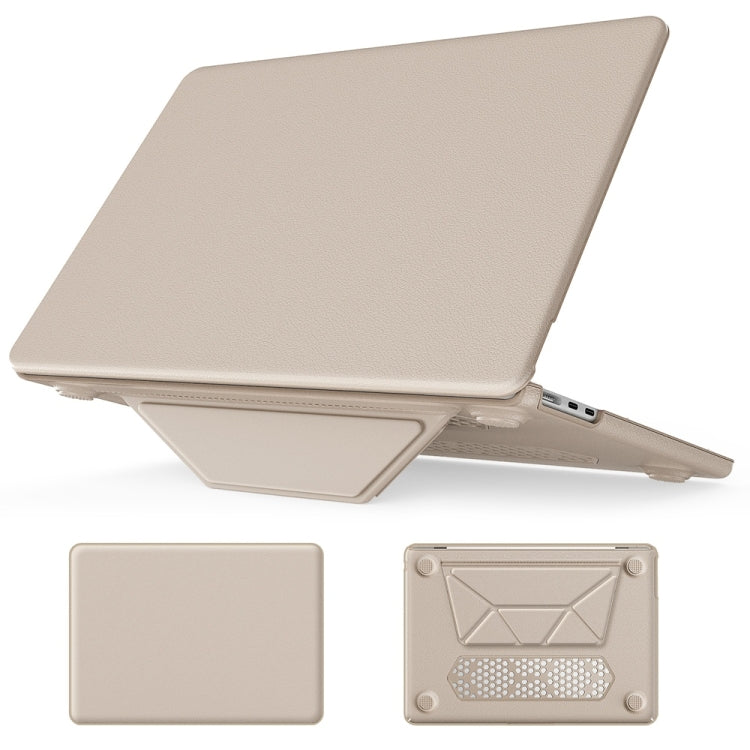 Business Magnetic Holder PC + PU Laptop Protective Case, For MacBook Pro 13.3 inch M1 A2338, For MacBook Pro 14 inch A2918 / A2992, For MacBook Air 13.6 inch A3113 / A2681, For MacBook Air 15.3 inch A3114 / A2941, For MacBook Pro 16.2 inch A2991 / A248...