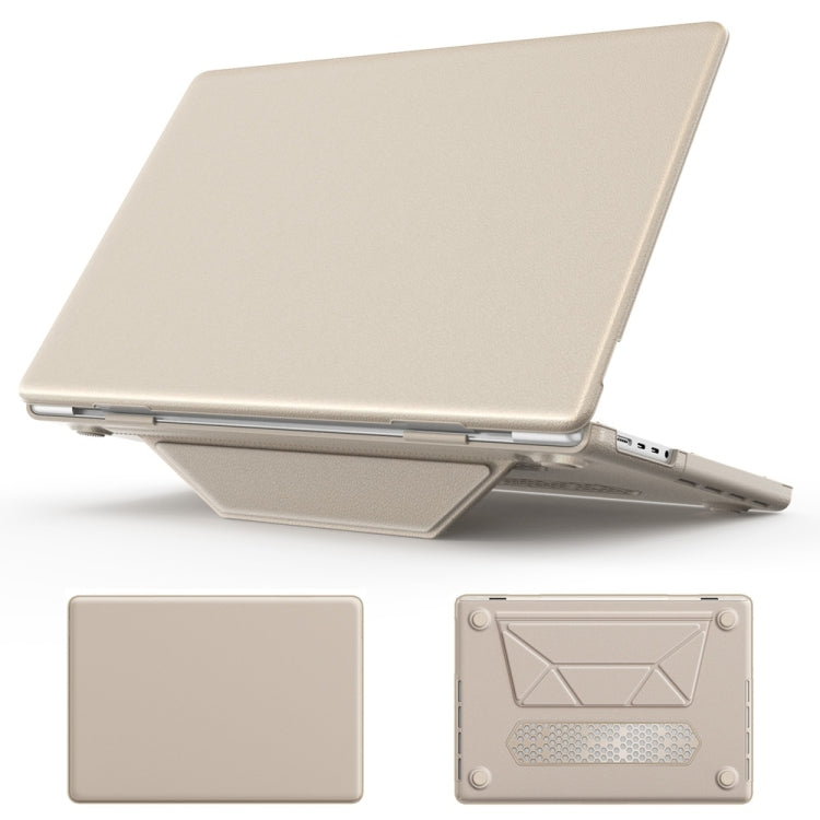 Business Magnetic Holder PC + PU Laptop Protective Case, For MacBook Pro 13.3 inch M1 A2338, For MacBook Pro 14 inch A2918 / A2992, For MacBook Air 13.6 inch A3113 / A2681, For MacBook Air 15.3 inch A3114 / A2941, For MacBook Pro 16.2 inch A2991 / A248...