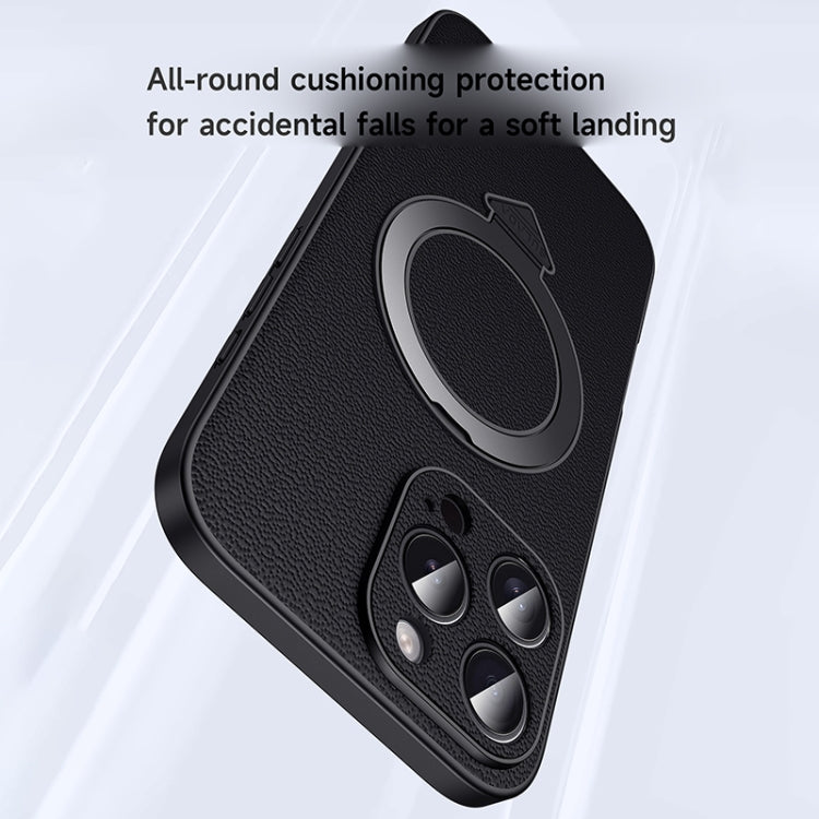 SULADA Top Grain Leather MagSafe Magnetic Holder Phone Case, For iPhone 16 Pro Max, For iPhone 16 Pro, For iPhone 16 Plus, For iPhone 16, For iPhone 15 Pro Max, For iPhone 15 Pro