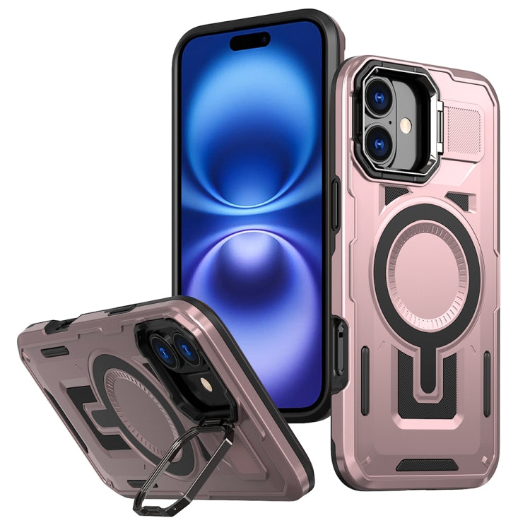 Shield Hollow Frame Holder MagSafe Phone Case, For iPhone 16 Pro Max, For iPhone 16 Pro, For iPhone 16 Plus