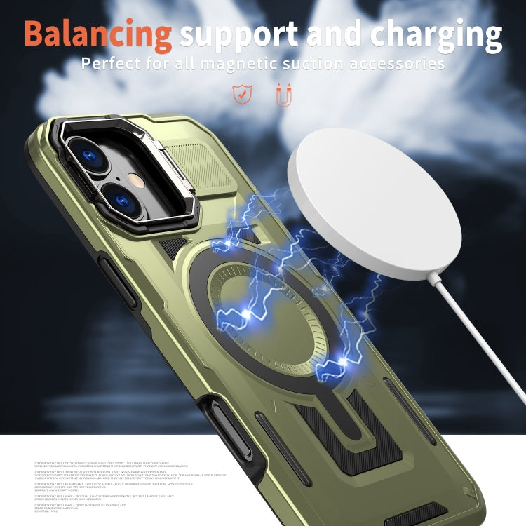 Shield Hollow Frame Holder MagSafe Phone Case, For iPhone 16, For iPhone 15 Pro Max, For iPhone 15 Pro