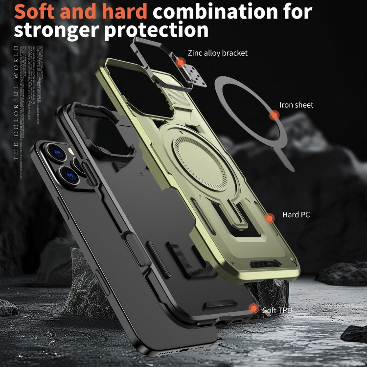 Shield Hollow Frame Holder MagSafe Phone Case, For iPhone 15 Plus, For iPhone 15, For iPhone 14 Plus