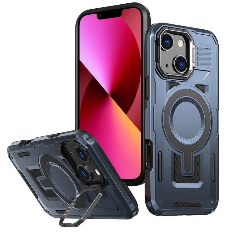 Shield Hollow Frame Holder MagSafe Phone Case, For iPhone 13 Pro, For iPhone 13, For iPhone 12 / 12 Pro