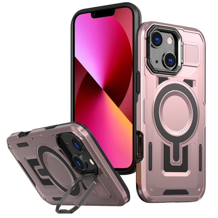 Shield Hollow Frame Holder MagSafe Phone Case, For iPhone 13 Pro, For iPhone 13, For iPhone 12 / 12 Pro