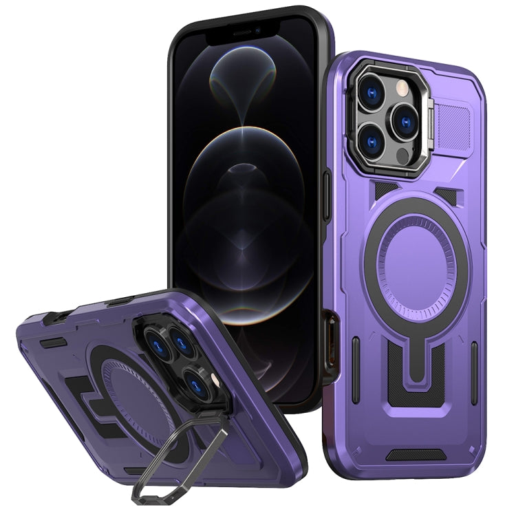 Shield Hollow Frame Holder MagSafe Phone Case, For iPhone 12 Pro Max, For iPhone 11, For iPhone XR