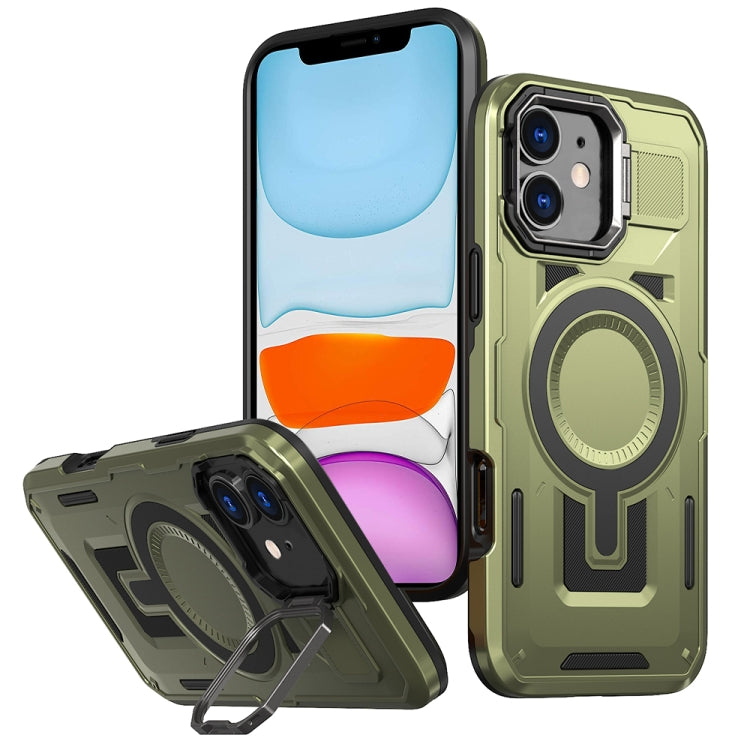 Shield Hollow Frame Holder MagSafe Phone Case, For iPhone 12 Pro Max, For iPhone 11, For iPhone XR
