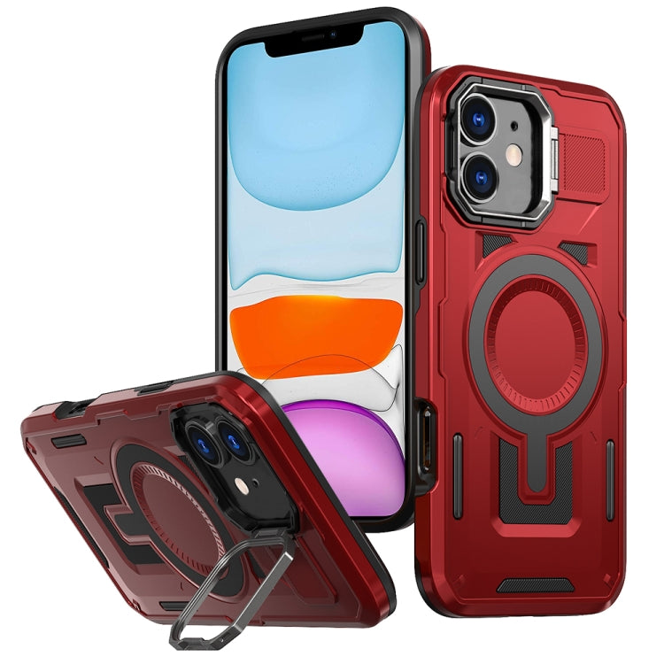 Shield Hollow Frame Holder MagSafe Phone Case, For iPhone 12 Pro Max, For iPhone 11, For iPhone XR