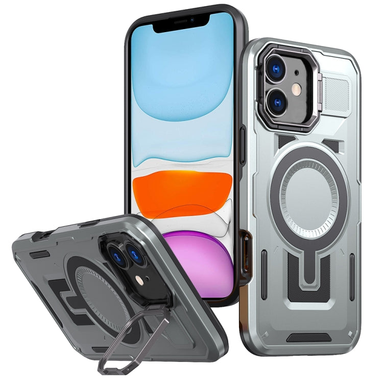 Shield Hollow Frame Holder MagSafe Phone Case, For iPhone 12 Pro Max, For iPhone 11, For iPhone XR