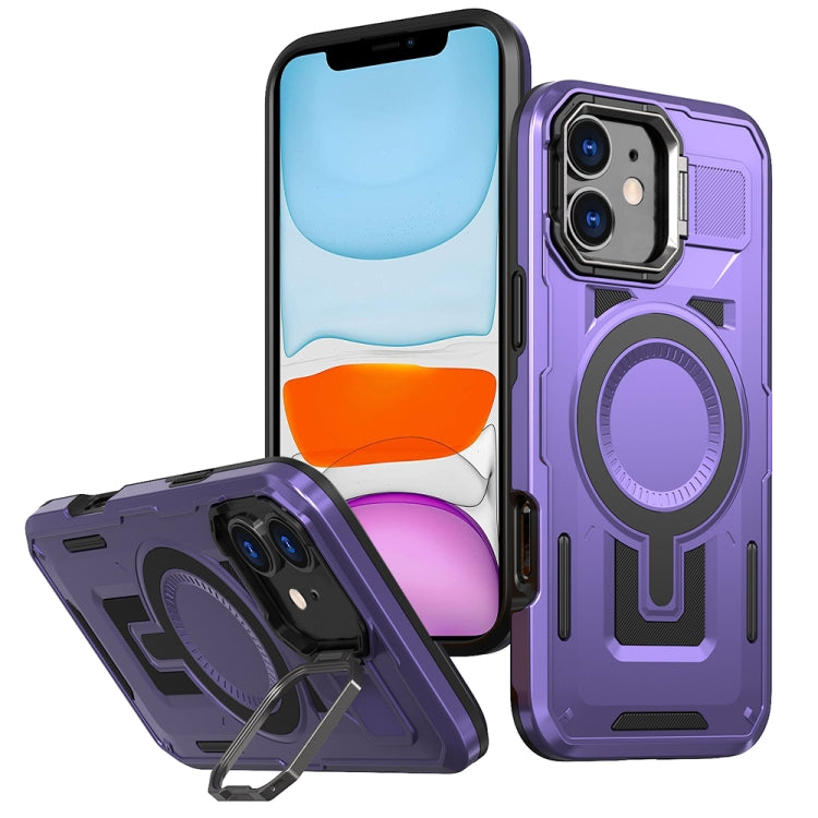 Shield Hollow Frame Holder MagSafe Phone Case, For iPhone 12 Pro Max, For iPhone 11, For iPhone XR