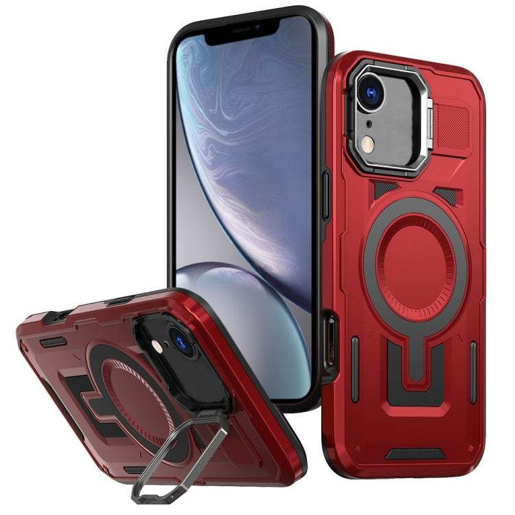 Shield Hollow Frame Holder MagSafe Phone Case, For iPhone 12 Pro Max, For iPhone 11, For iPhone XR