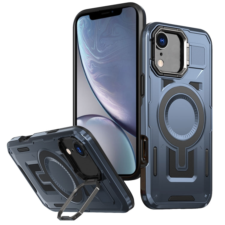 Shield Hollow Frame Holder MagSafe Phone Case, For iPhone 12 Pro Max, For iPhone 11, For iPhone XR