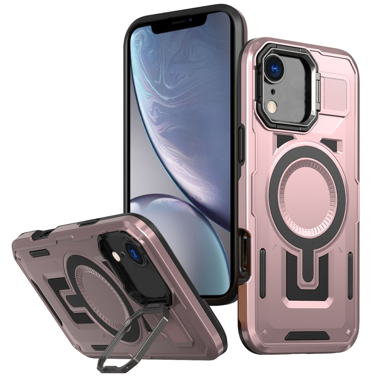 Shield Hollow Frame Holder MagSafe Phone Case, For iPhone 12 Pro Max, For iPhone 11, For iPhone XR