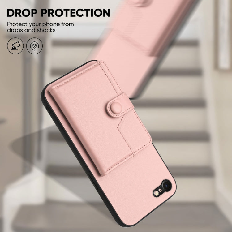 Button Card Bag RFID Anti-theft Phone Case, For iPhone SE 2022 / 2020, For iPhone 13 Pro Max, For iPhone 13 Pro, For iPhone 13