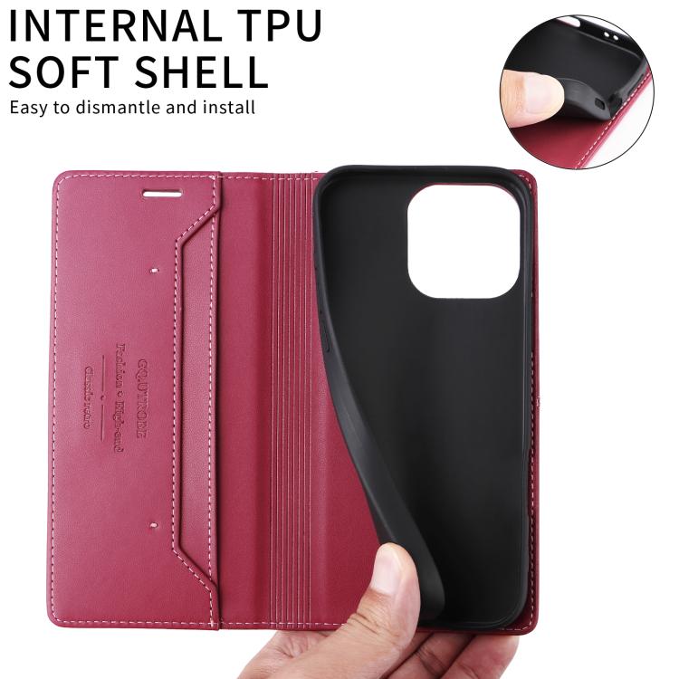 GQUTROBE G01 RFID Anti-theft Leather Phone Case