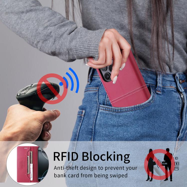 GQUTROBE G01 RFID Anti-theft Leather Phone Case