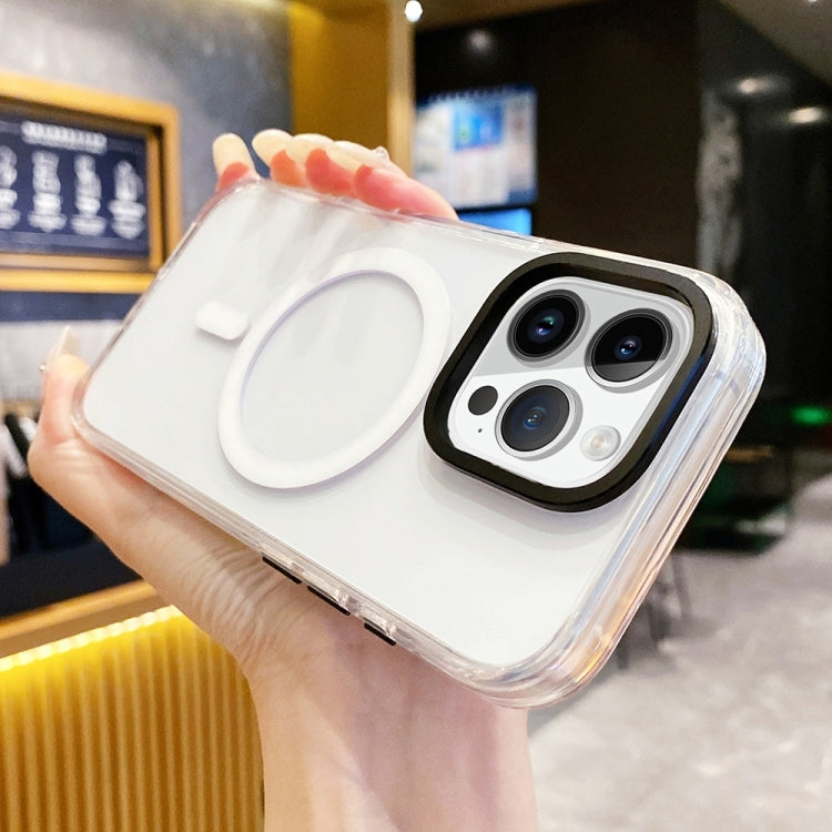 Kingsteel Wolf Frosted Lens MagSafe Transparent Phone Case, For iPhone 16 Pro Max, For iPhone 16 Pro, For iPhone 16 Plus, For iPhone 16